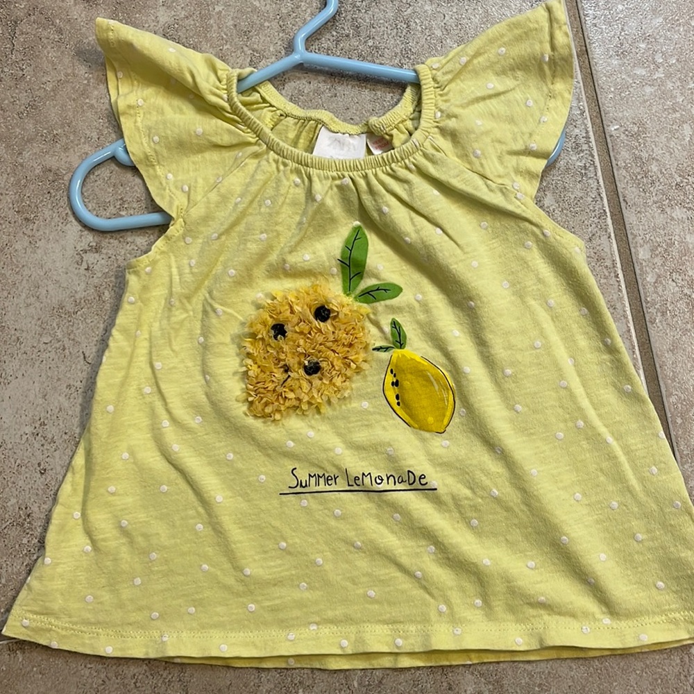 Zara Baby Lemon Top